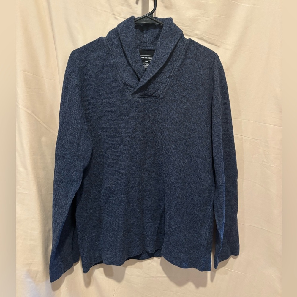 Van Heusen Men's Navy Shawl Collar Sweater